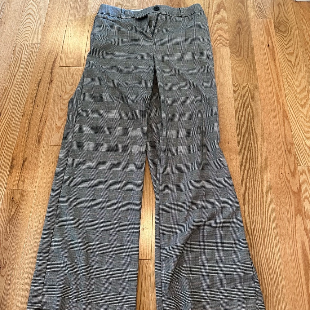 LOFT Gray Plaid Women's Pants